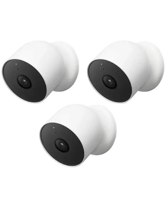 Google Nest Cam Batterie extérieur/ intérieur 3 Pack
