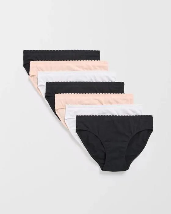Maxx Australian Cotton 7 Packs de slips de base pour filles âgées