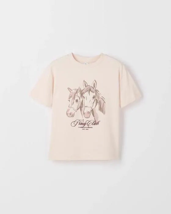 T-shirt d'impression longue ligne de coton australien Cible Kids