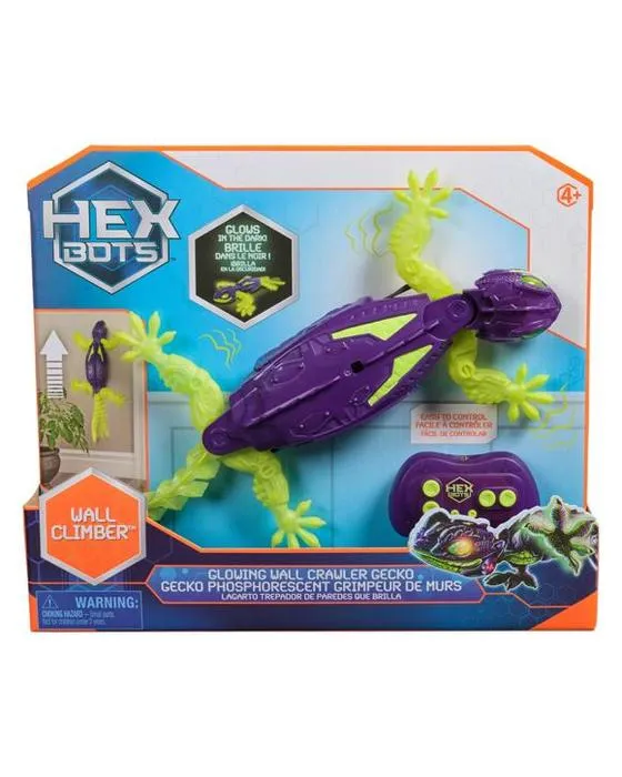 Hex Bots mural crawler Glow-in-the-Dark Gecko - Multi