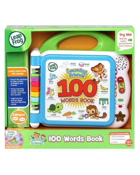 LeapFrog Learning Friends 100 mots Livre Jouet éducatif français/anglais