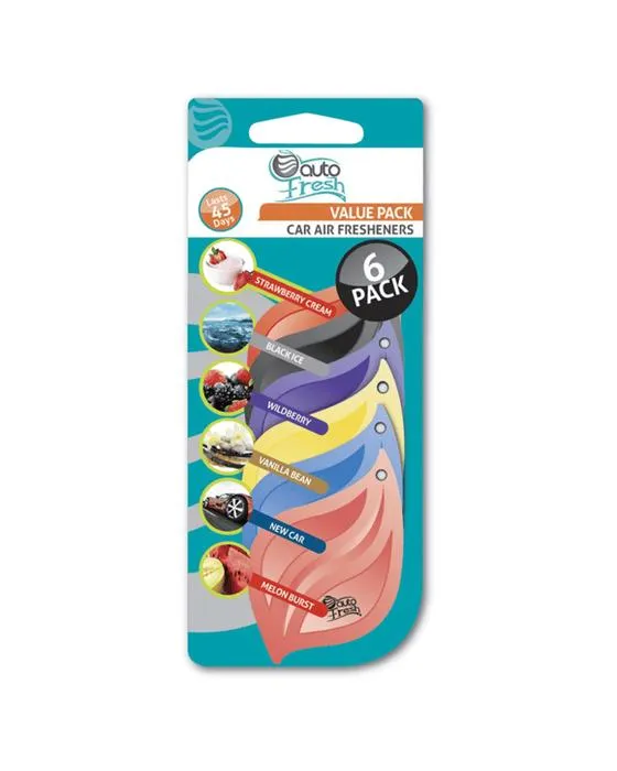 Freshners d'air de voiture - Pack de 6