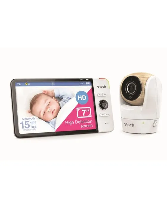 VTech BM7750HD 7" Full Colour Pan & Tilt Vidéo Baby Monitor - Blanc