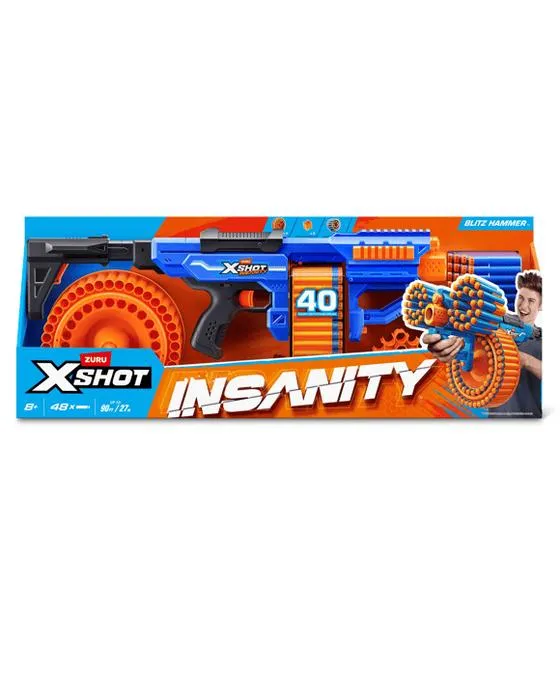 ZURU X-Shot Insanity Blitz Hammer Blaster