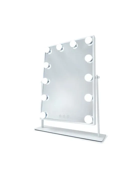 Petit miroir Hollywood - Blanc
