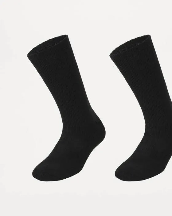 Chaussettes d'équipage en mélange de laine de 2 paquets