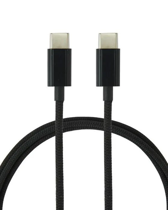 Câble USB-C à USB-C tressé - 1m, noir