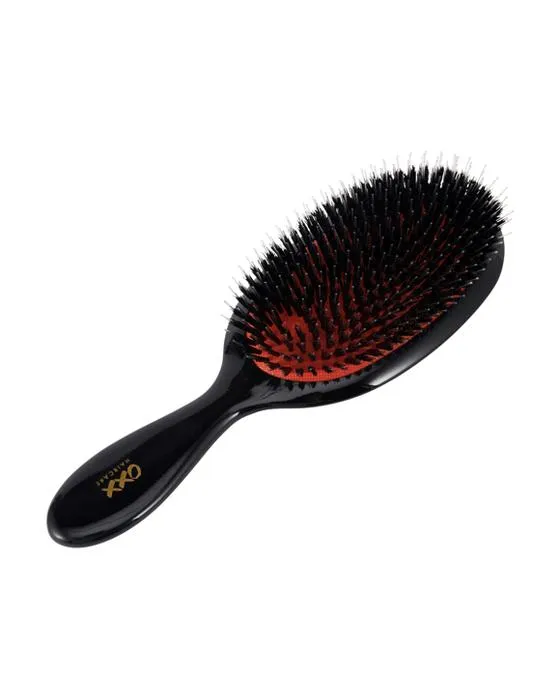 Brosse à pagaie OXX pour soins capillaires multi-brins Ovale - Noir et orange