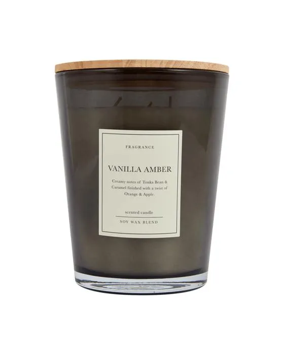 XL Vanilla Amber mélange de cire de soja Bougie parfumée