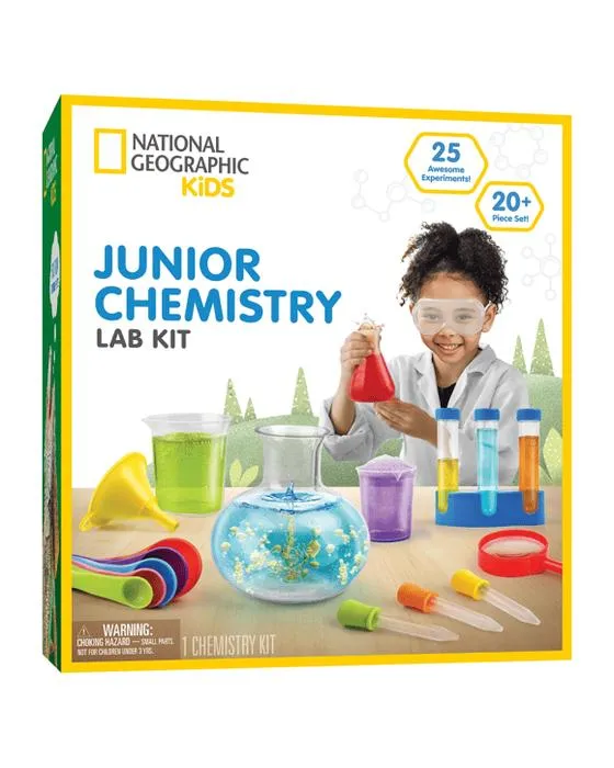 Kit de laboratoire national de chimie junior pour enfants de géographie