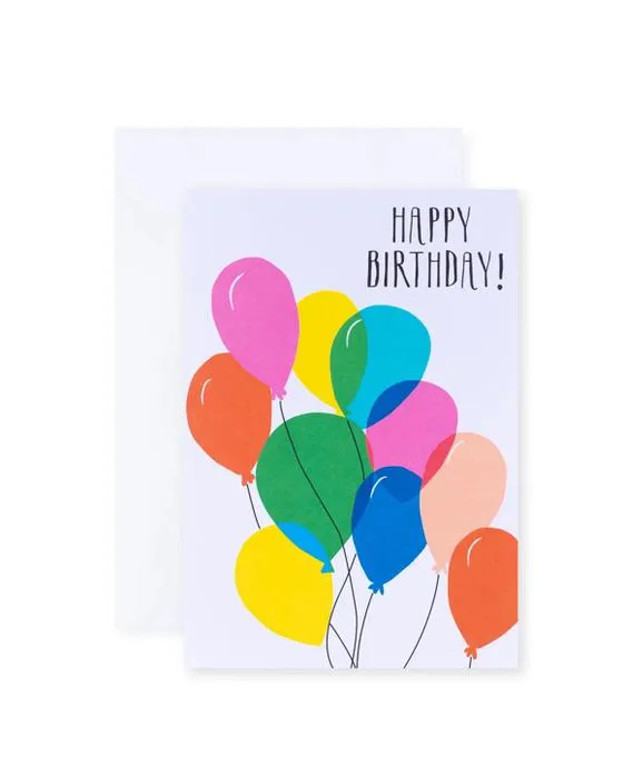 Édition créative de la carte d'anniversaire Hallmark - Ballons