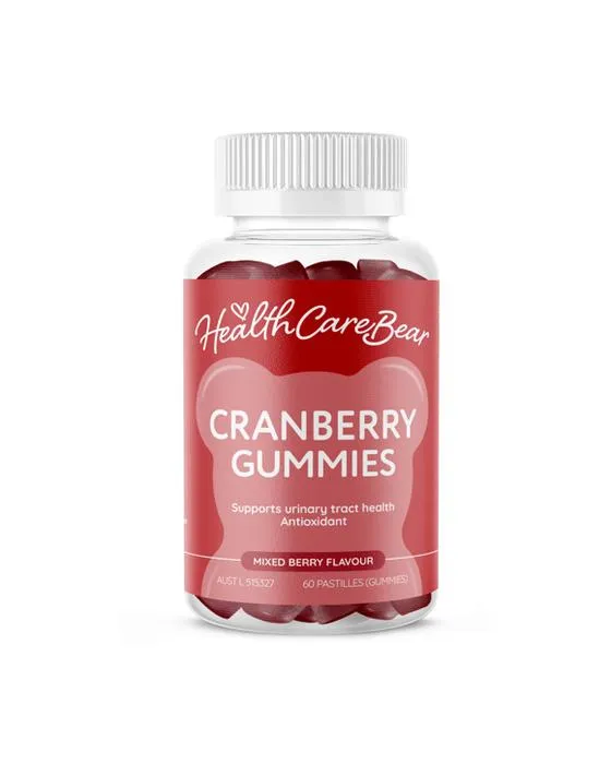 60 Packs Gommies de canneberges de l'ours de santé