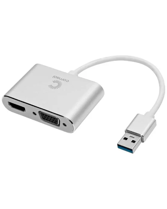 Adaptateur USB 3.0 à HDMI et VGA