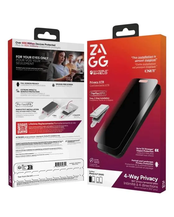 ZAGG InvisShield Elite Priv360 Protection de l'écran iPhone 17