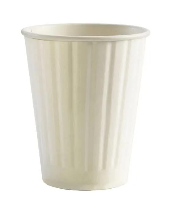 BioPak Coupes à café double paroi 12oz Boîte blanche 1000