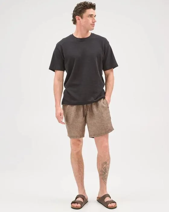 T-shirt texturé de mode australien en coton Cible Homme