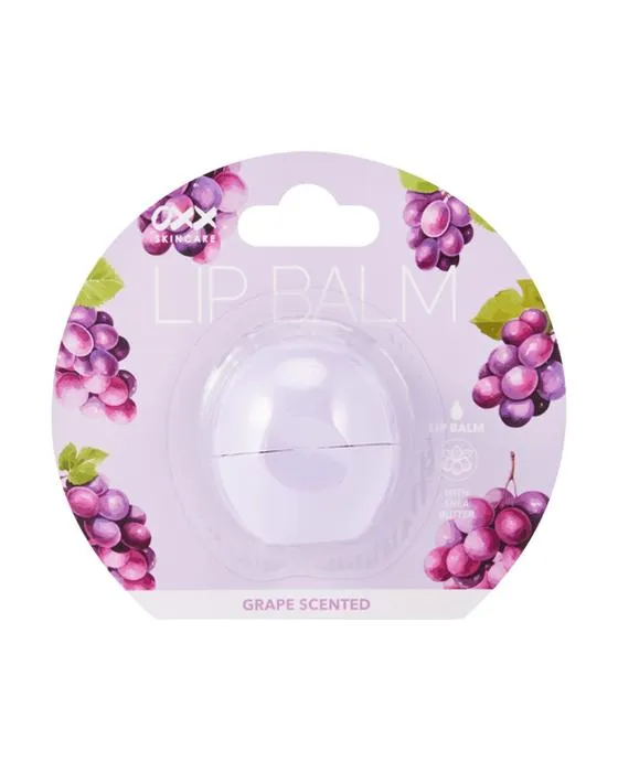 Baume à lèvres OXX pour soins de la peau - parfumé au raisin et beurre de karité