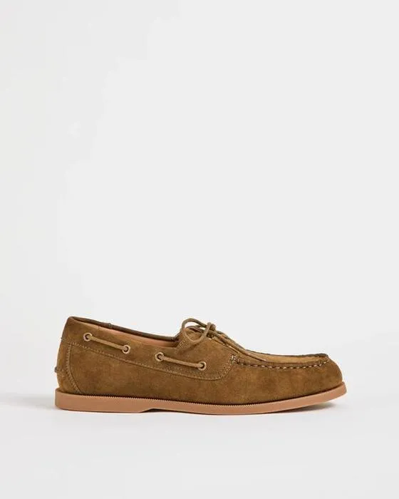 Cible Homme Suede Chaussures de bateau en cuir occasionnel