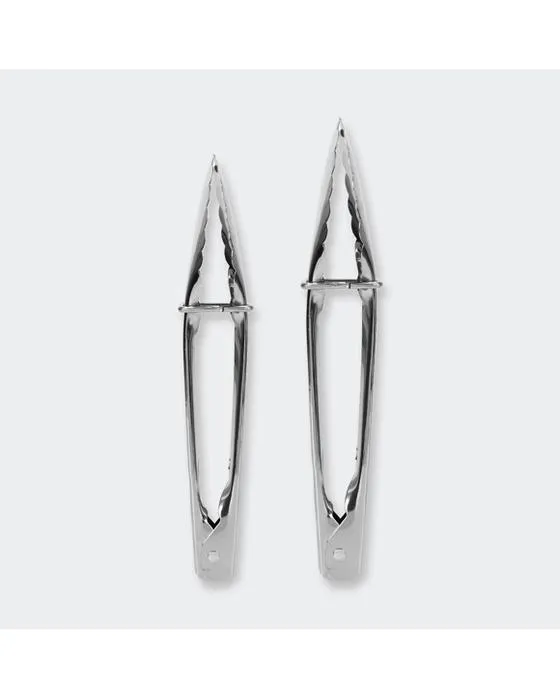 2 Pack Mini Tongs en acier inoxydable