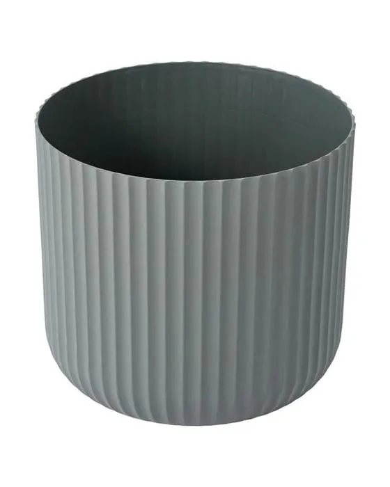 Pot en plastique linéaire de 30cm - Gris foncé
