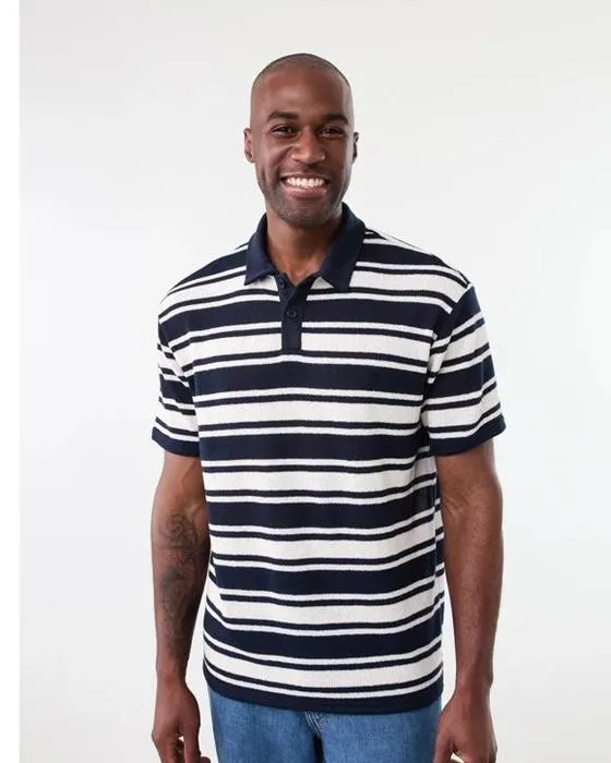 Chemise à polo rayée