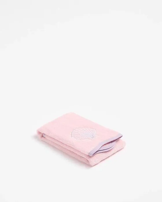 Cible Elsie Sea Shell Kids Serviette de main en coton australien - Rose