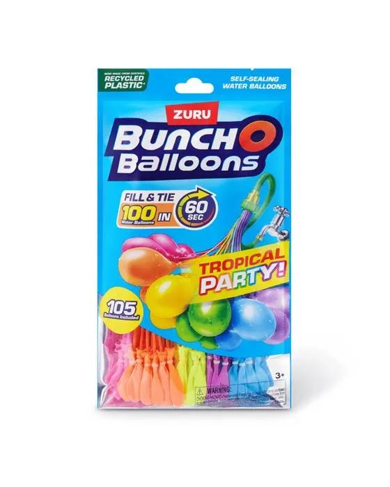 3 Pack Zuru Bunch O Ballons Party Tropical! Ballons d'eau auto-scellant