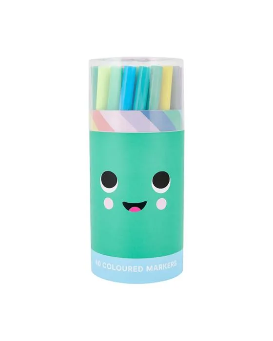40 Marqueurs colorés en boîte dans le tube