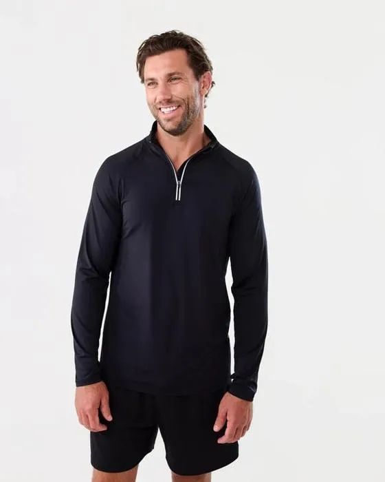 T-shirt à manches longues pour hommes actifs 1/4 Zip Training