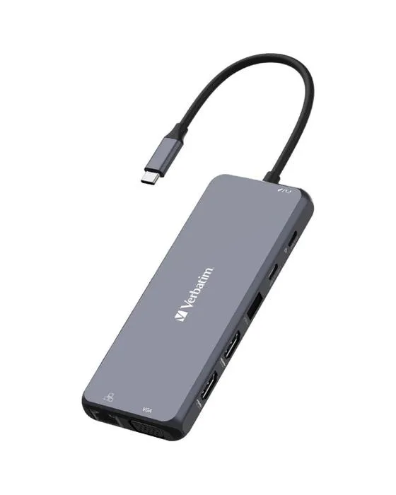 Verbatim 14-port USB-C Hub Gris
