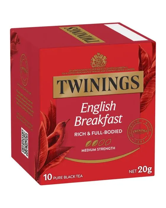 Twinings Anglais Petit déjeuner Sacs à thé 10 Pack