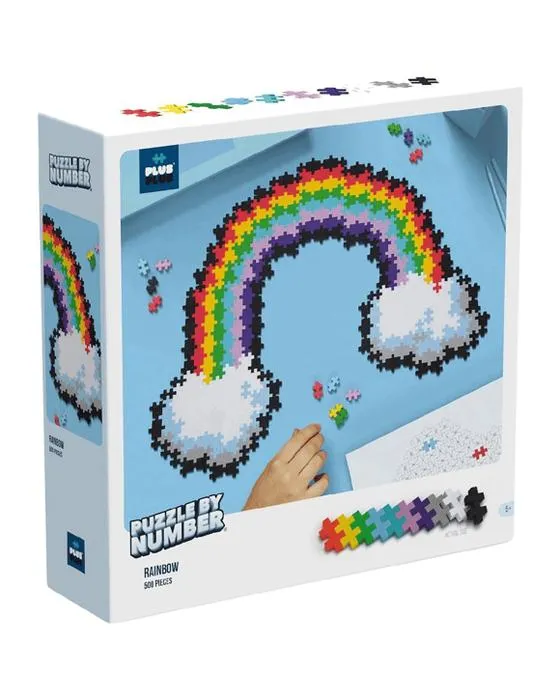 Puzzle en plus par numéro Rainbow 500 pièces