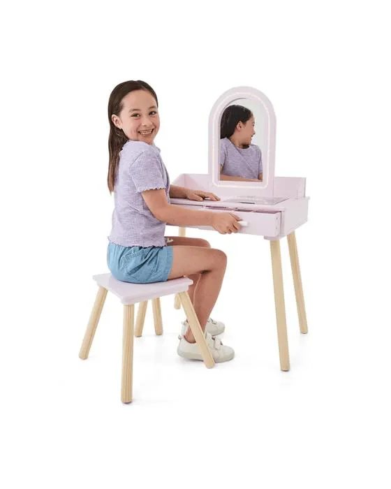 Vanité lumineuse en bois Deluxe