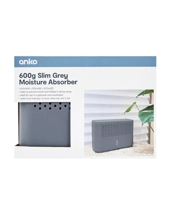 600g Absorbeur d'humidité gris mince