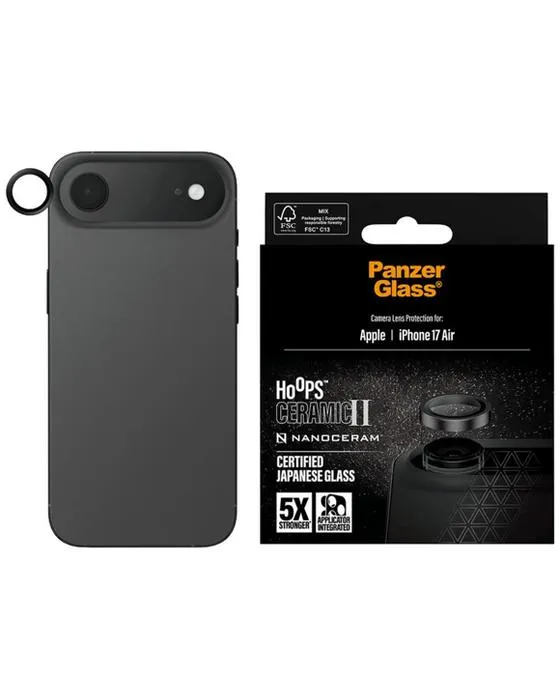 PanzerGlass Hoops caméra protège-objectif iPhone Air Ceramic