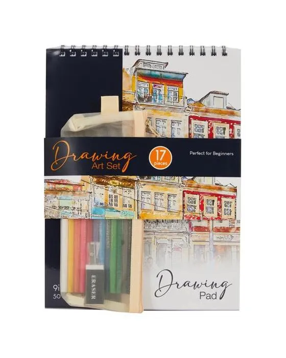Ensemble d'arts de dessin de 17 pièces