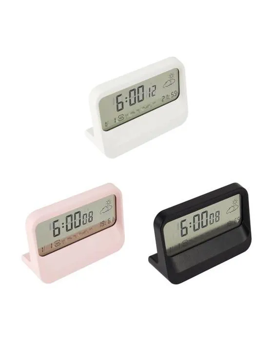 Horloge d'alarme transparente - Assortiment