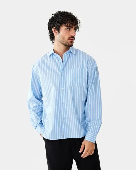 Chemise à manches longues pour Poplin Relax