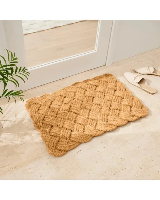 Tapis de porte tressé - 75cm x 45cm
