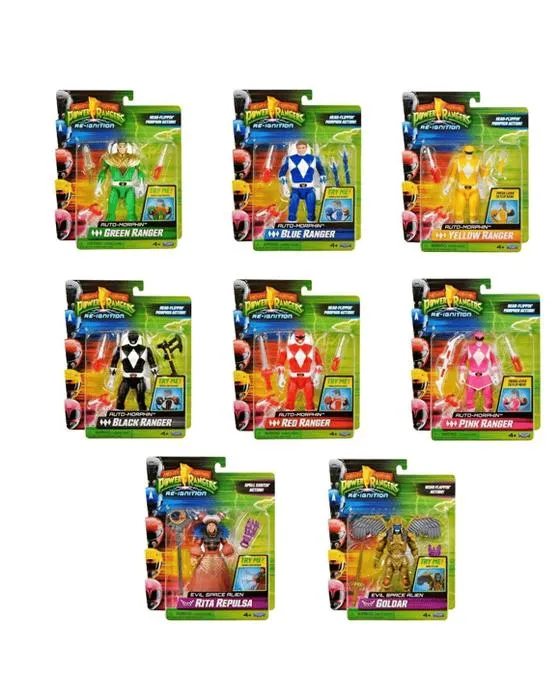 Figure d'action de réallumage des Rangers de puissance de 15cm de morphine puissant - Assortiment