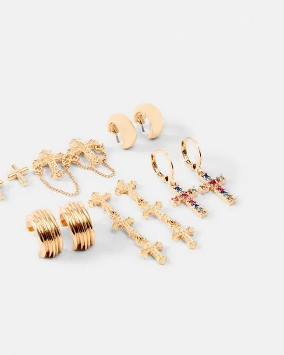 Boucles d'oreilles croisées 6 packs - Tonor