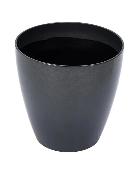 49cm Charcoal vitré en plastique Pot