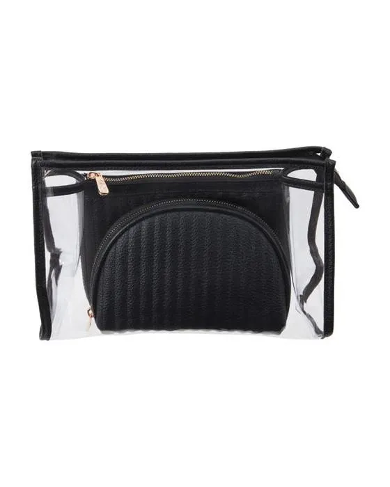 OXX Cosmétiques Sac de maquillage 3 pièces - Noir