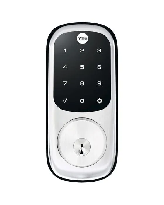 Verrouillage de garantie Yale Keyed avec Yale Access Satin Chrome