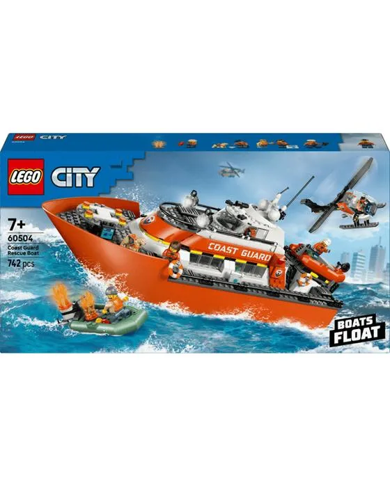 LEGO Bateau de sauvetage et hélicoptère de la Garde côtière de la ville 60504