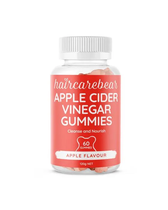 60 Pack Coiffureours Gommies de vinaigre de cidre de pomme 120g
