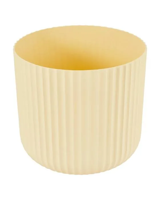 Pot en plastique linéaire de 30cm - jaune