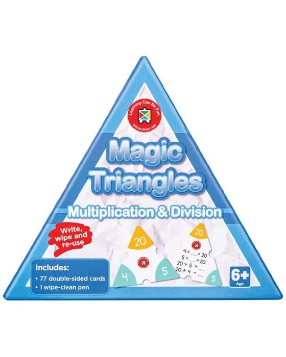 Apprendre peut être amusant Triangles magiques Multiplication et division