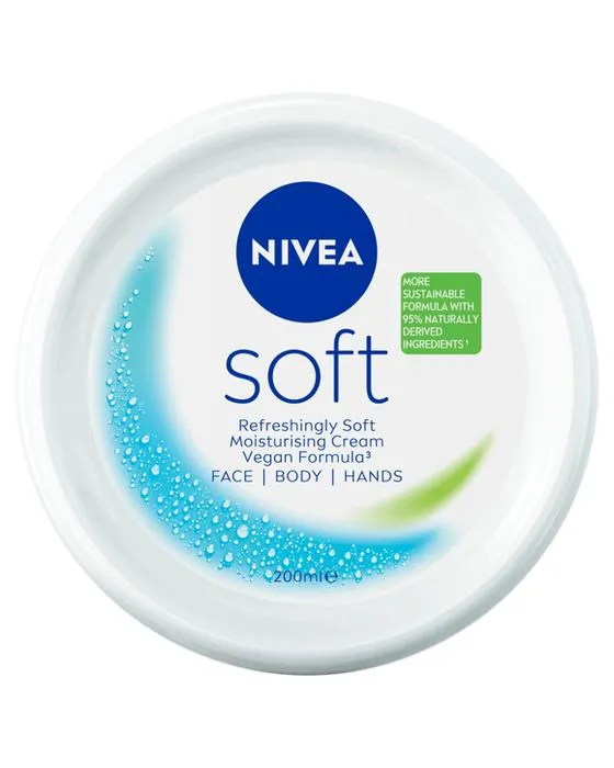 Crème d'hydratation douce Nivea 200ml - Huile de Vitamine E & Jojoba