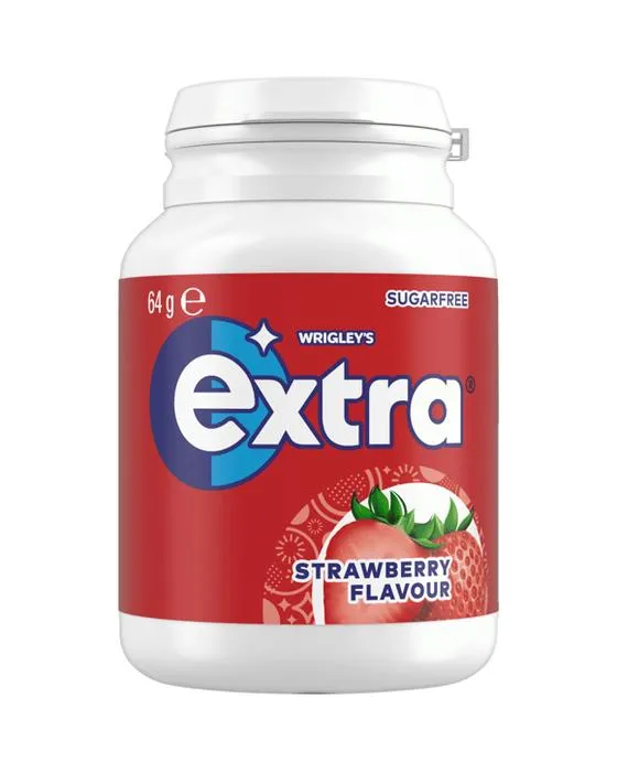 46 pièces de Wrigley en supplément de fraise saveur sans sucre Mousse 64g